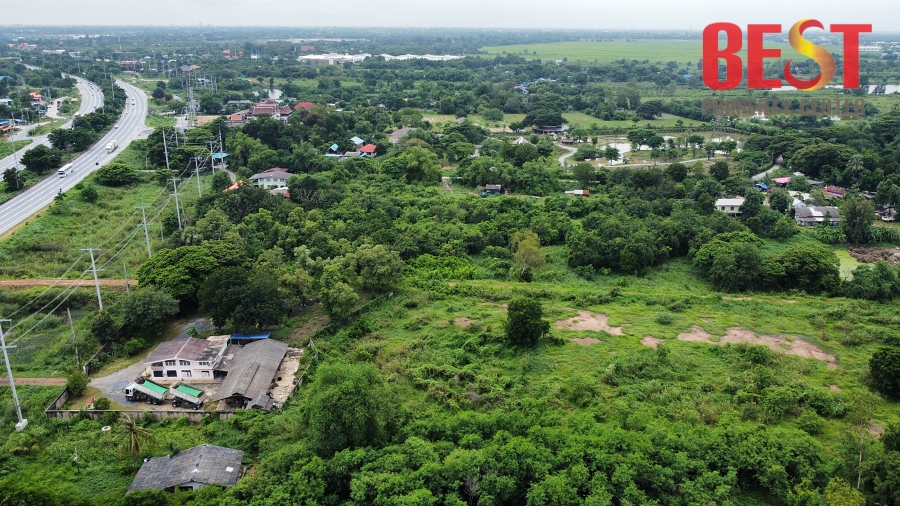 ขายที่ดิน ริมถนนสายเอเชีย ทล 32 ที่ดินถมแล้ว ต. ขวัญเมือง บางปะหัน อยุธยา