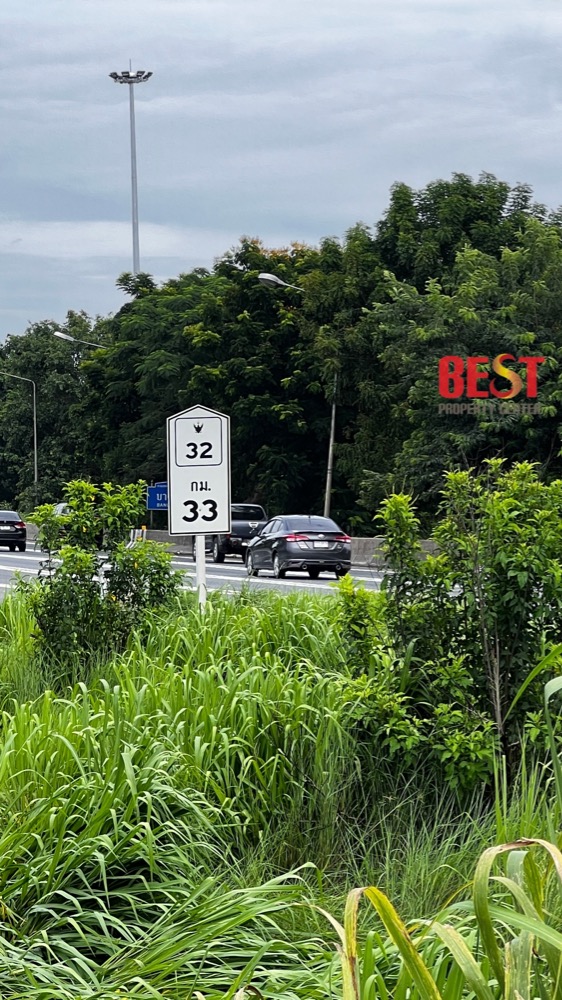 ขายที่ดิน ริมถนนสายเอเชีย ทล 32 ที่ดินถมแล้ว ต. ขวัญเมือง บางปะหัน อยุธยา