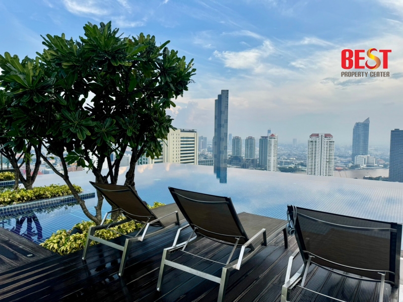 For rent Urbano Absolute Sathon-Taksin ห้องมุม วิว Icon Siam  และ แม่น้ำ 2 ห้องนอน